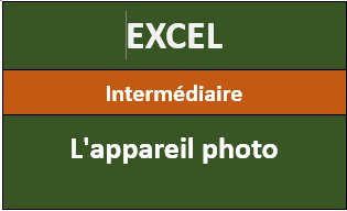 Excel - L'appareil photo