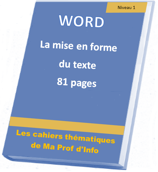 Mettre en page les documents pour un rendu professionnel Word - Mettre en forme les caractères, paragraphes, documents, couper, copier, coller