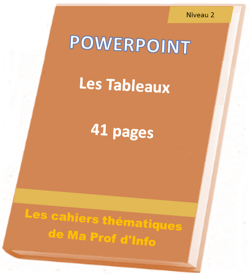 Cliquez ici pour maitriser l'insertion et la manipulation de tableaux Powerpoint - Les tableaux et feuilles de calcul Excel