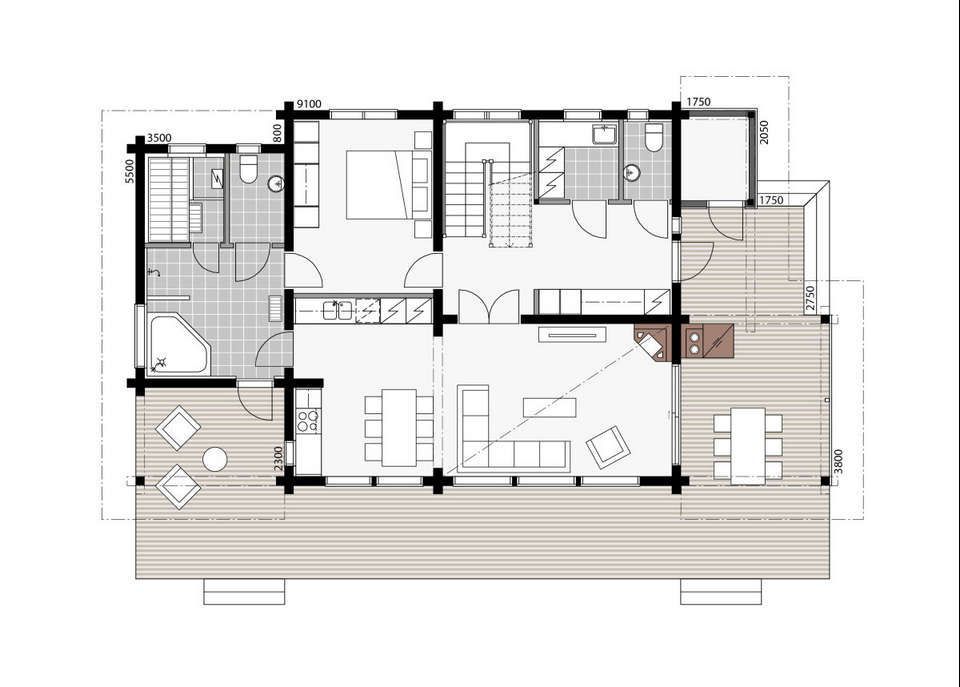 Chamonix Ground Floor Plan