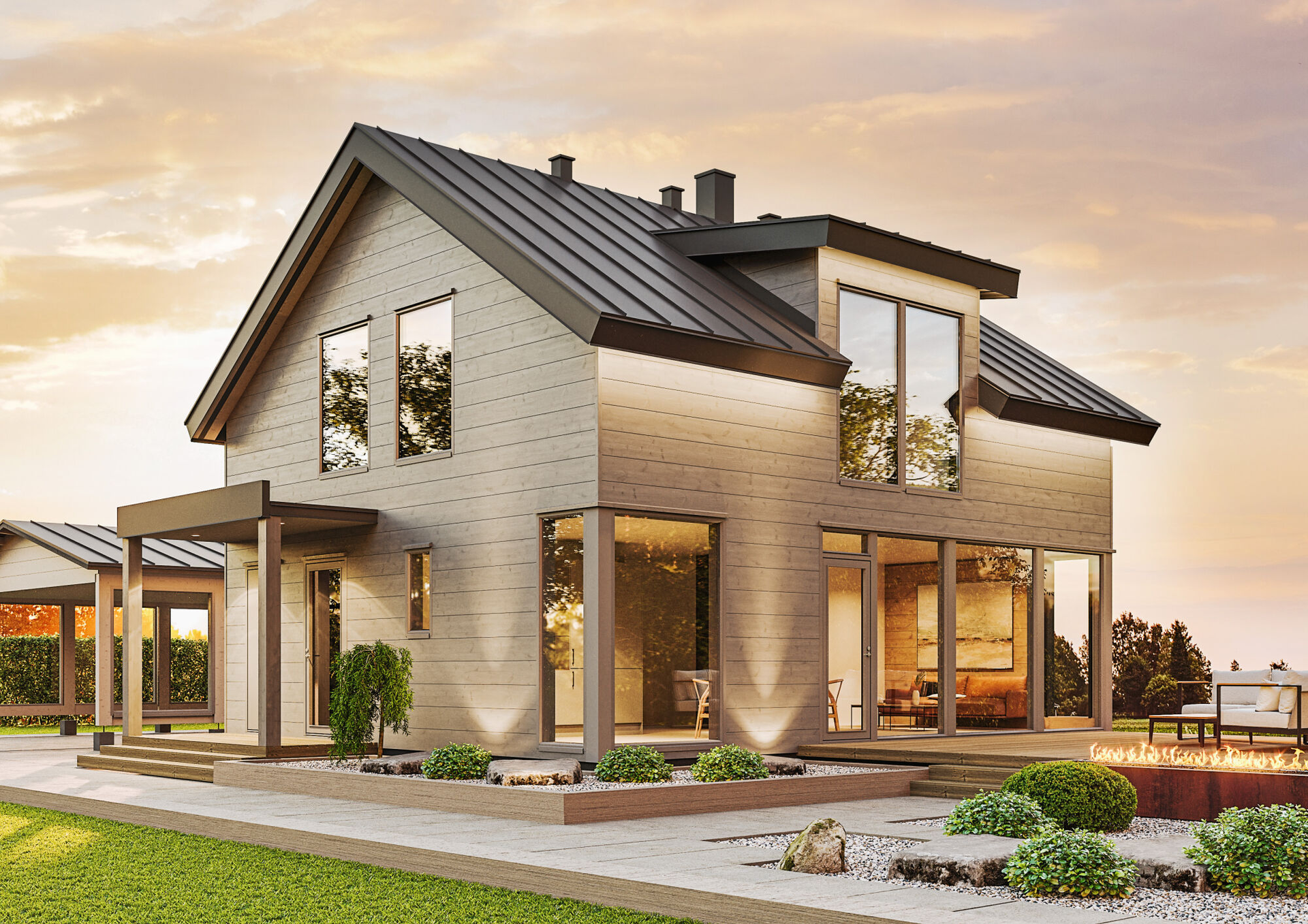 Glass House 135 Talo