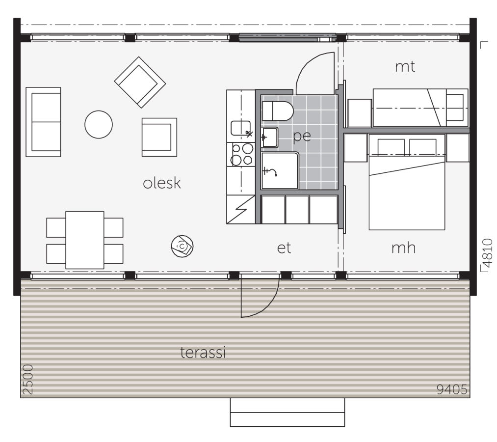 Garden House - Unikko Plan