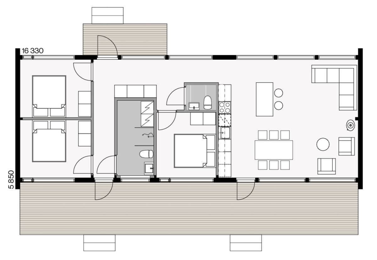 Glass House - Classic 100 Plan A
