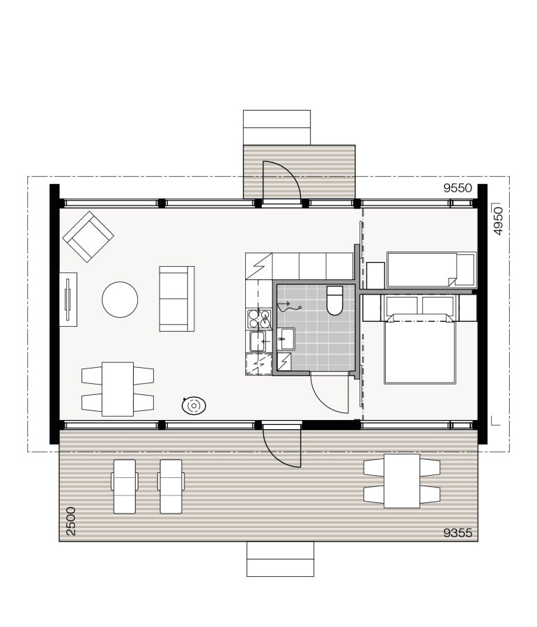 Glass House - Classic 50 Plan A