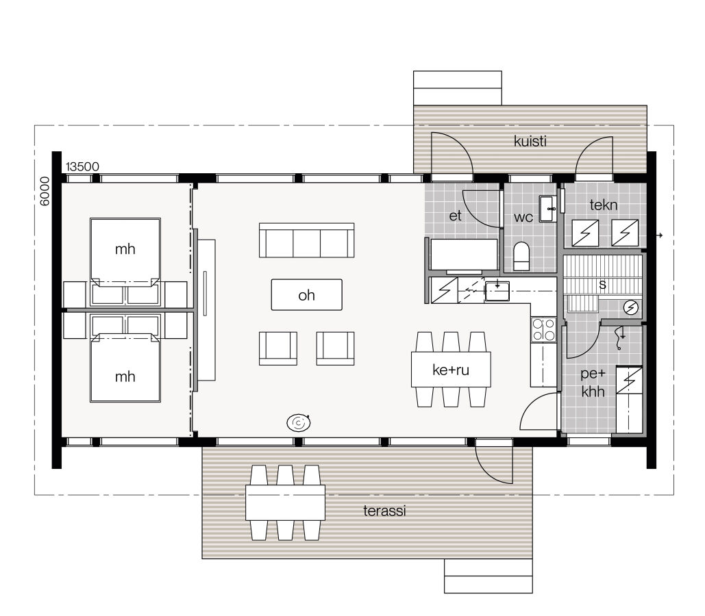 Glass House - 2 85 Plan