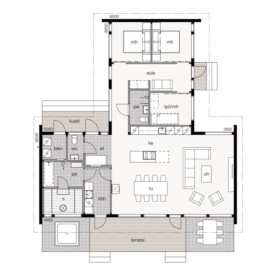 Glass House - 2 T140 Plan
