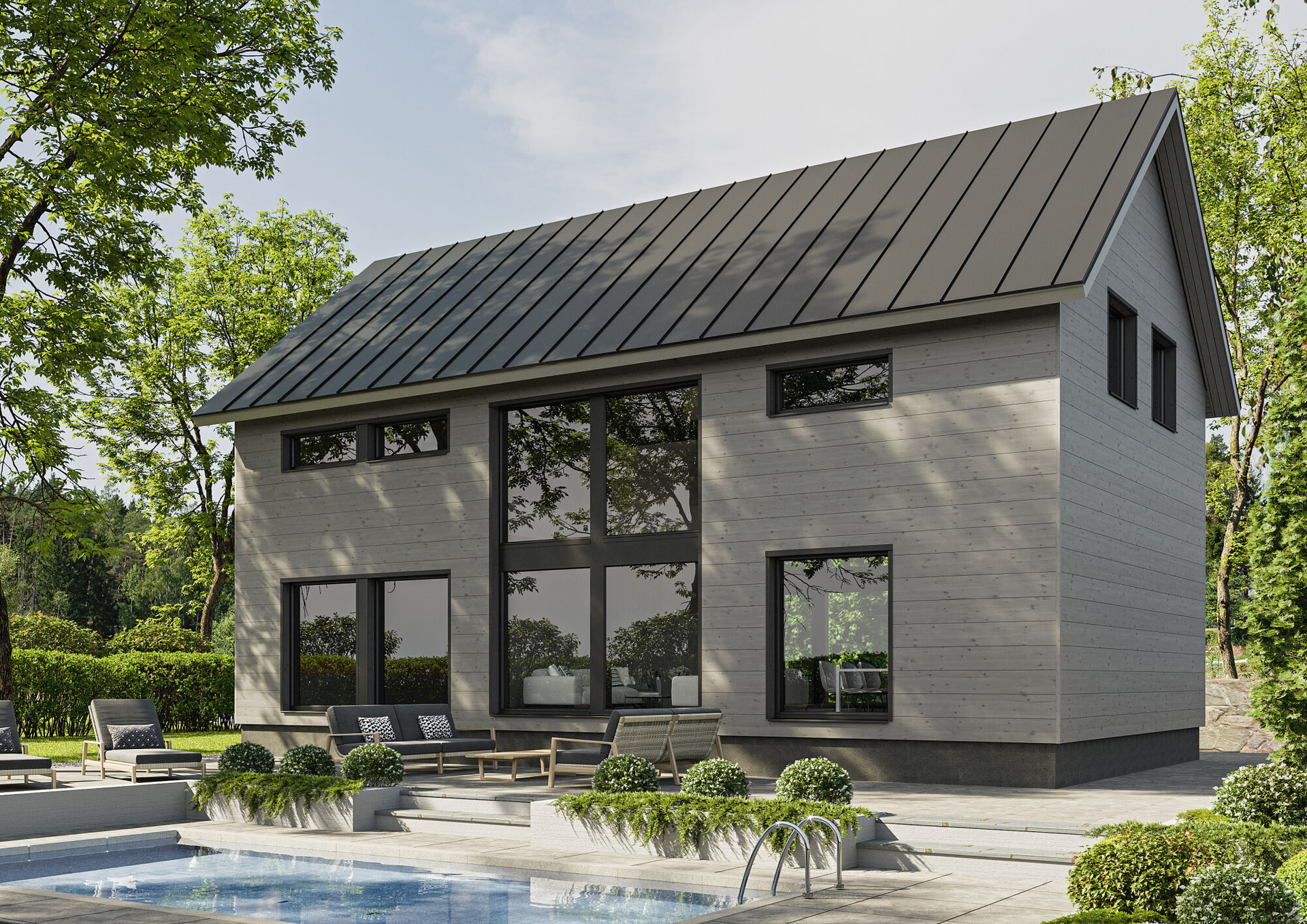 Log Home - Hill House EX150