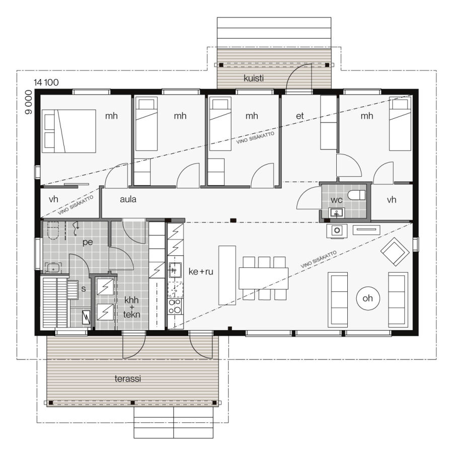 Log Home - Aavalahti Plan A
