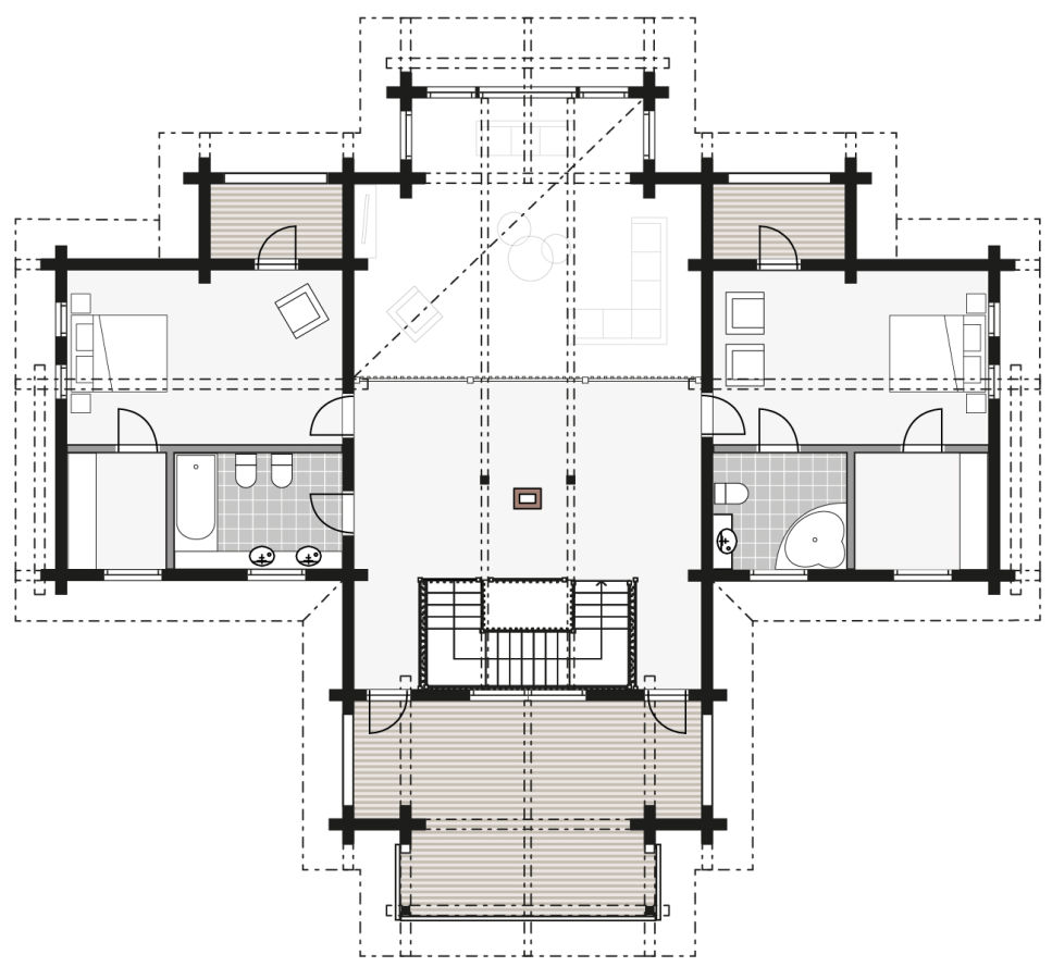 Log Homes - Aurea Plans FF