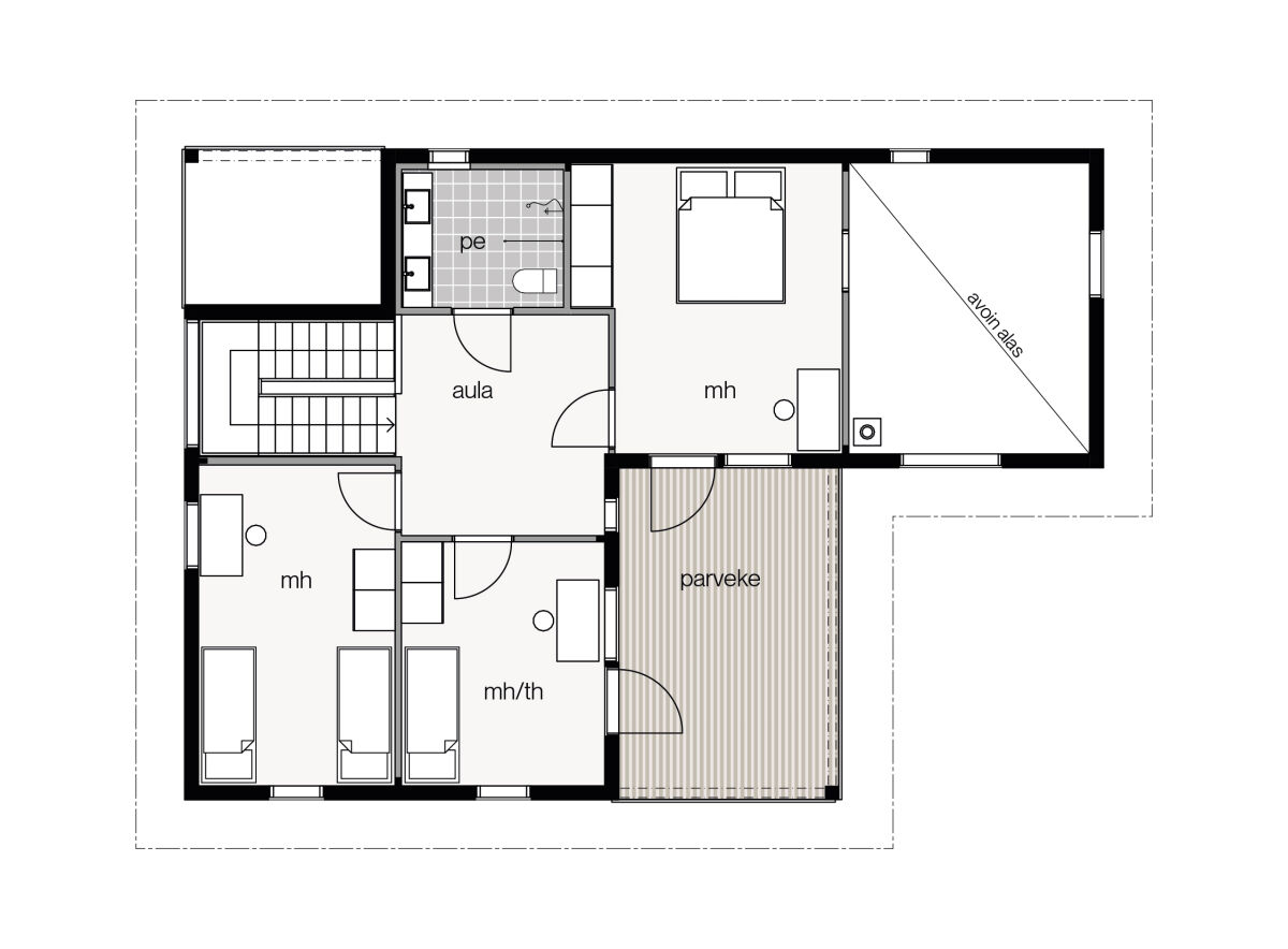 Log House - Koivuhaka 156 FF Plan