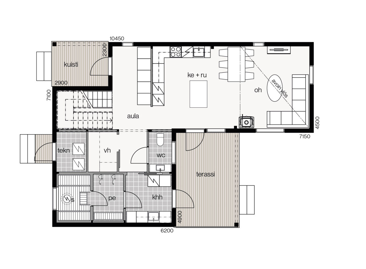 Log House - Koivuhaka 156 GF Plan