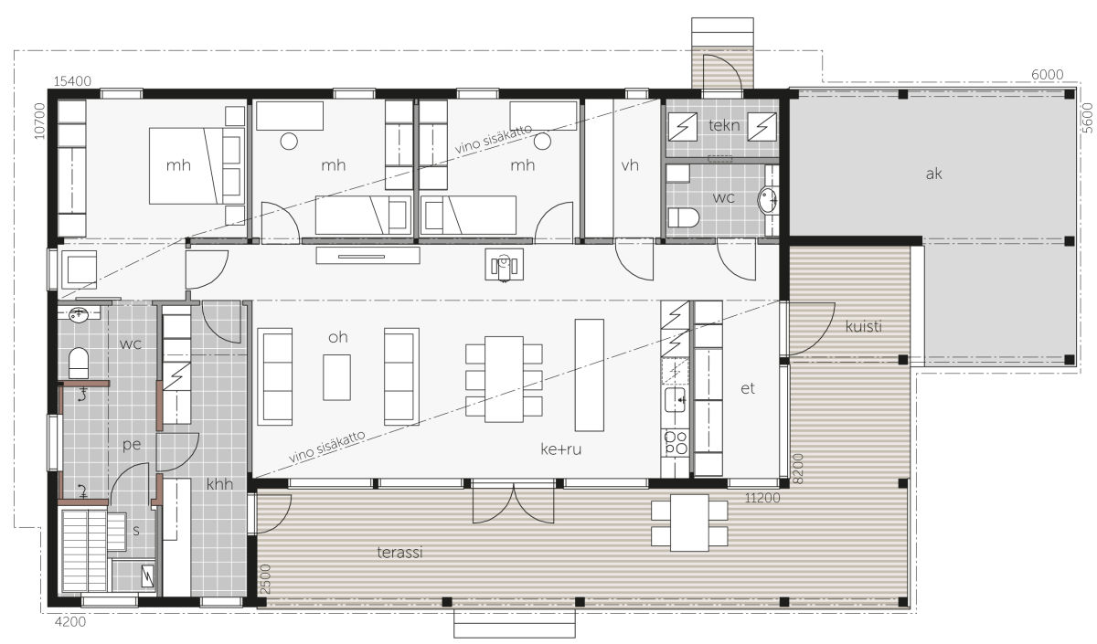 Log Home - Laaksolahati Plan A