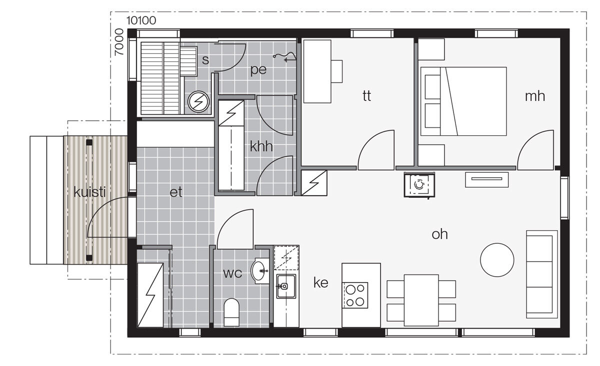 Log Home - Aavalahti Plan A