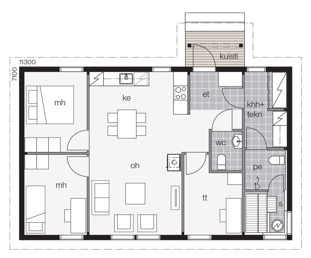 Log Home - Aavalahti Plan A
