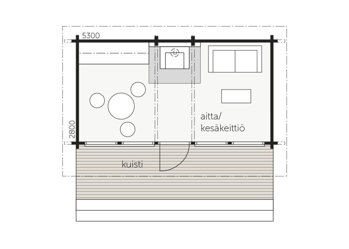 Garden Building - Unikko Plan