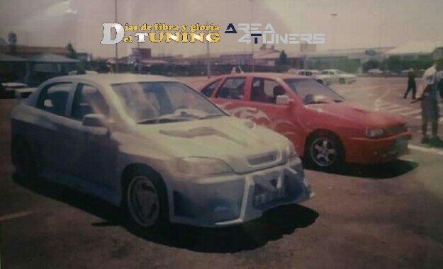 Imagen del reportaje  revista Tuning Area4tuners.es, concentración de coches Tuning del año 2002 en Palencia, España