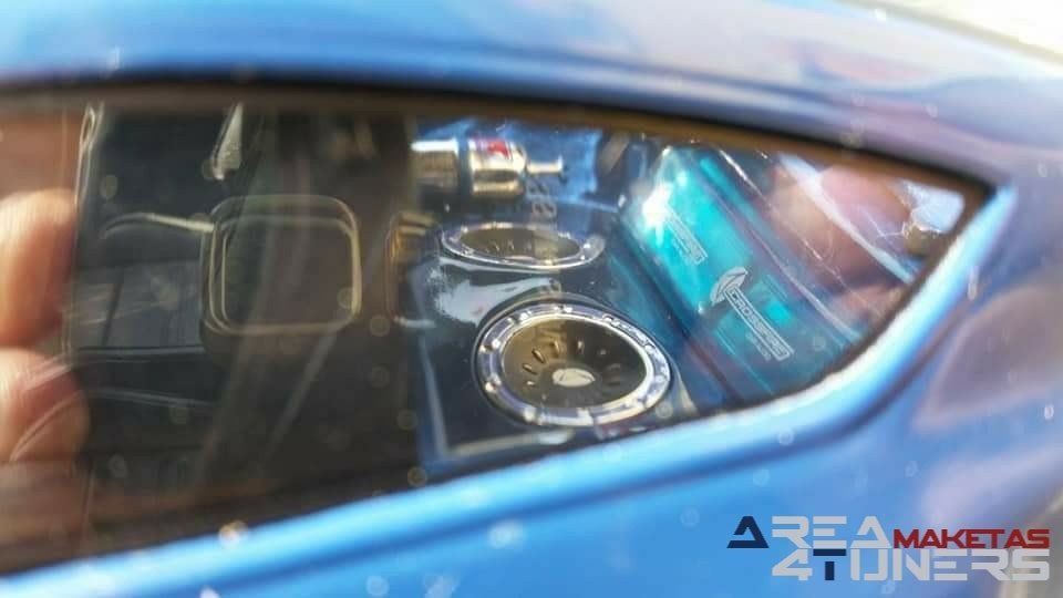 Reportaje maqueta Tuning Citroën C4 Kustomorphorse Imagen perteneciente al reportaje fotográfico de la revista Tuning de publicación diaria Area4tuners.es sobre una maqueta Tuning de escala 1:18 Citroën C4