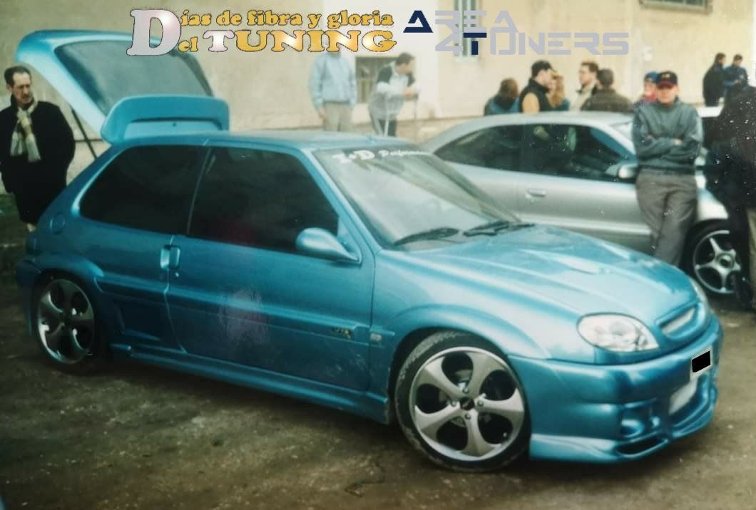 Imagen del reportaje revista Tuning Area4tuners.es, concentración de coches Tuning del año 2001 en Medina Del Pomar, Burgos, España