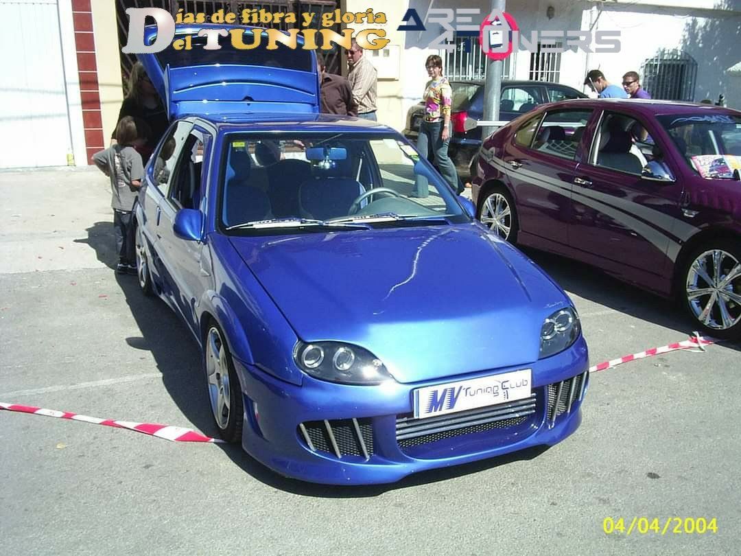 Imagen del reportaje revista Tuning Area4tuners.es, concentración de coches Tuning del año 2004 en La Murada, Alicante, España