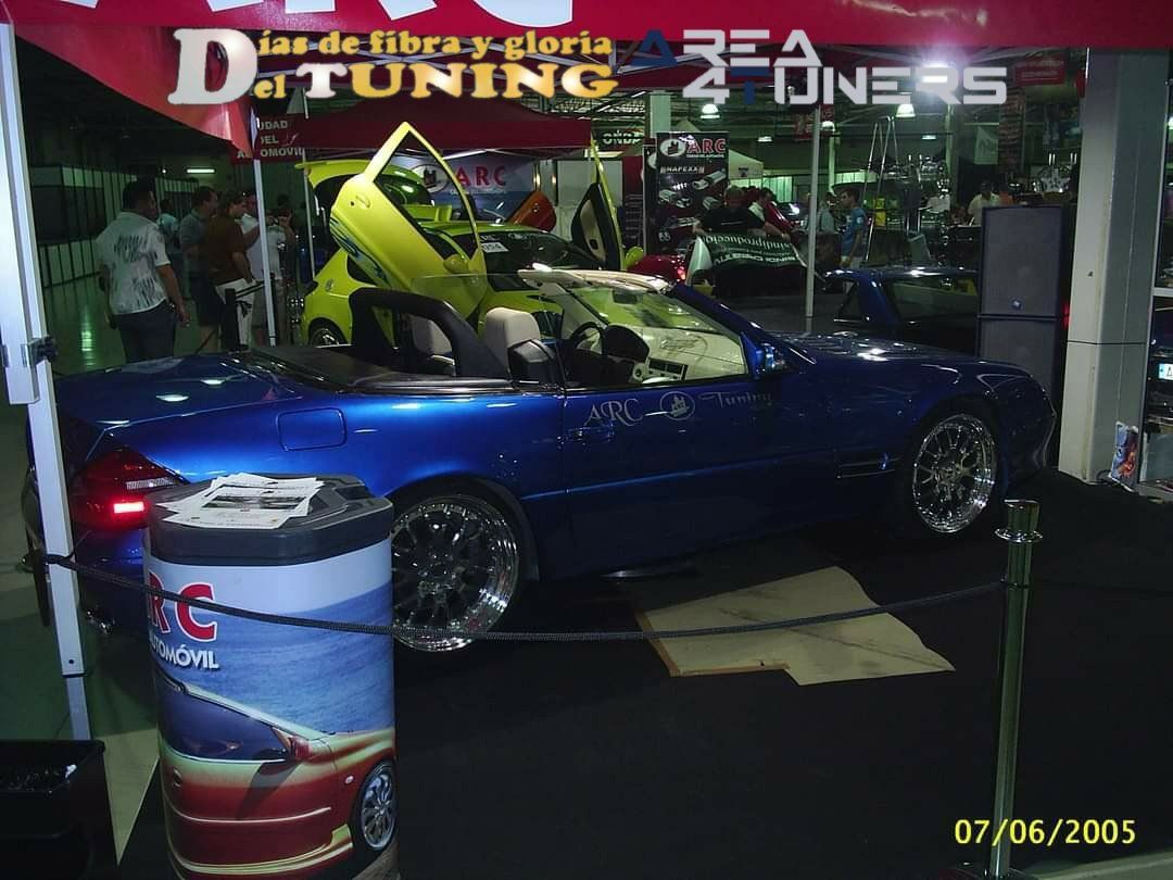 Imagen del reportaje revista Tuning Area4tuners.es, concentración de coches Tuning del año 2005 en Alicante, España