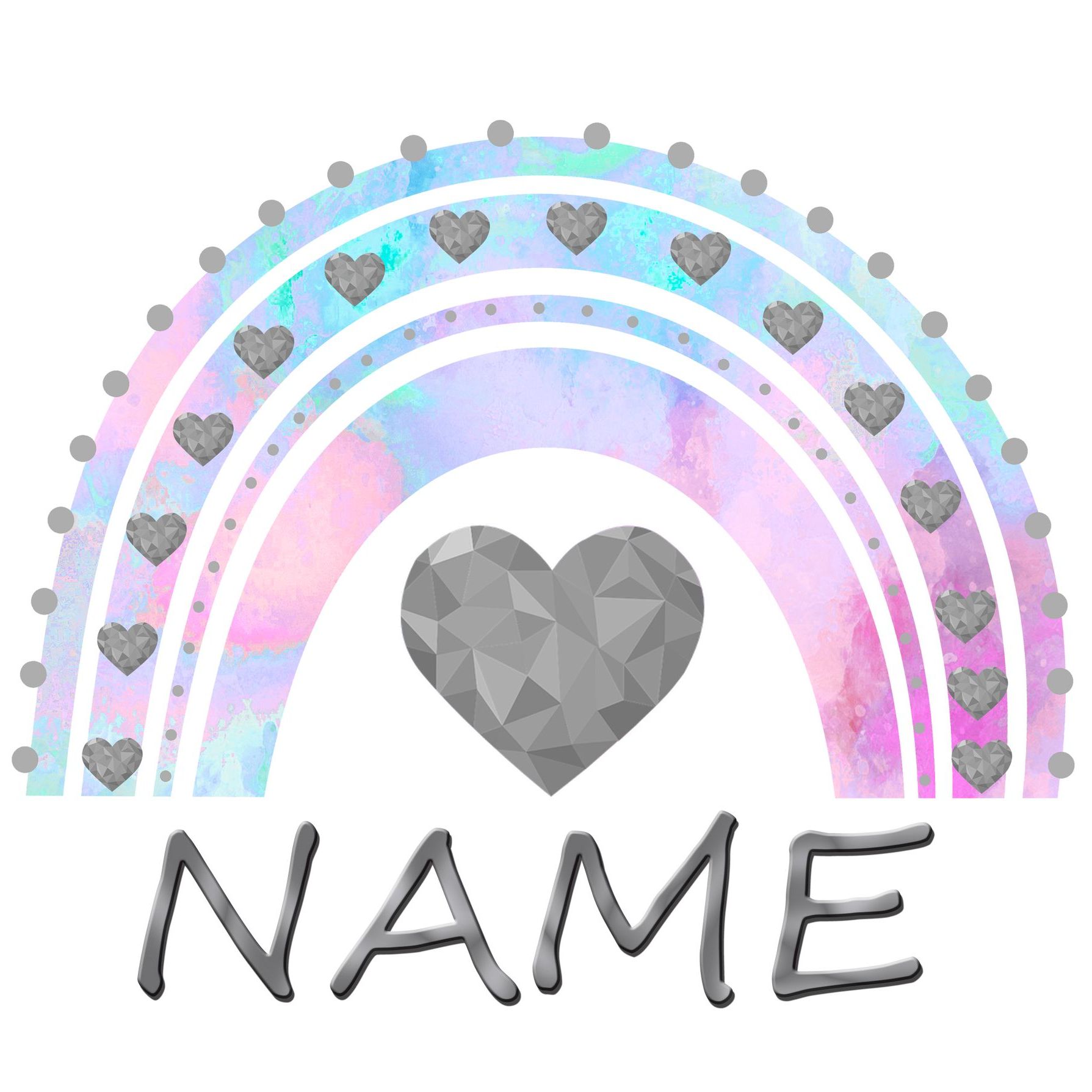 Zarter Regenbogen in Pastelltönen