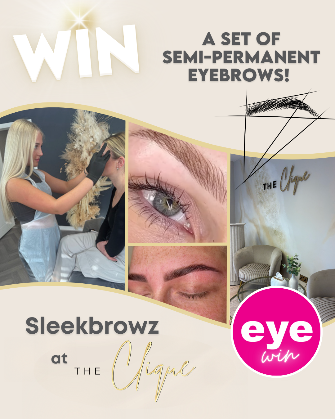 Win a set of Semi-Permanent eyebrows with Sleekbrowz