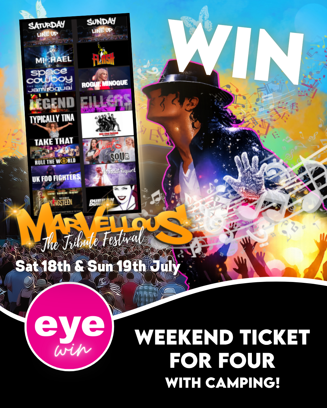 Win a Weekend Ticket for 4 - with Camping at Marvellous Festival