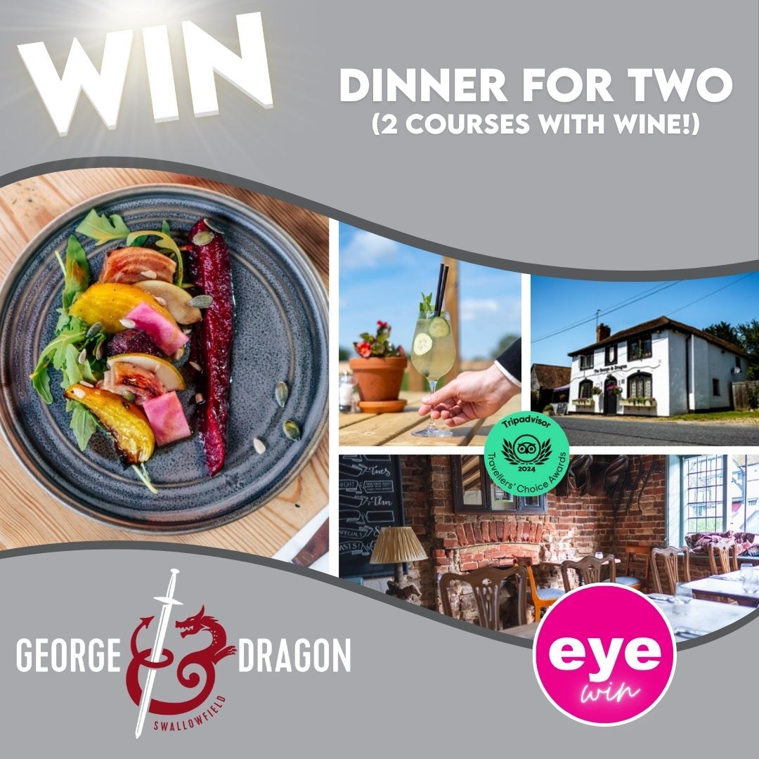 Win Dinner for Two with wine at the George & Dragon Swallowfield!