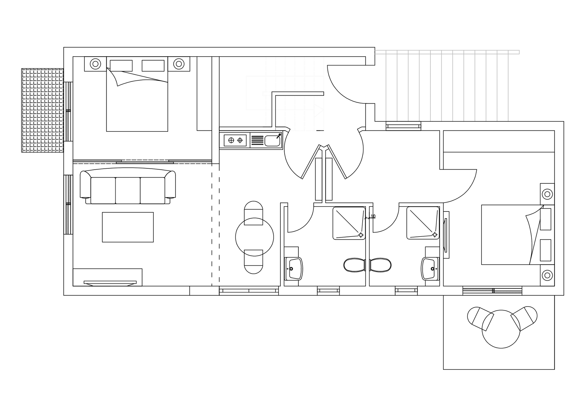 2D layout Wohnung Elsa