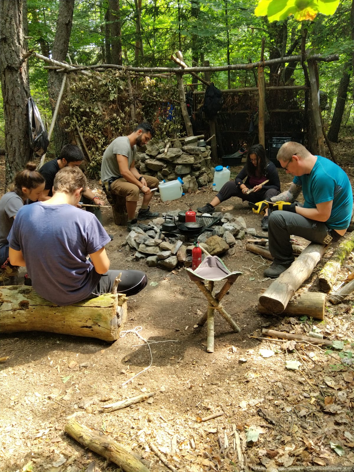 feu camp bois survie