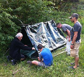 construction abri de fortune