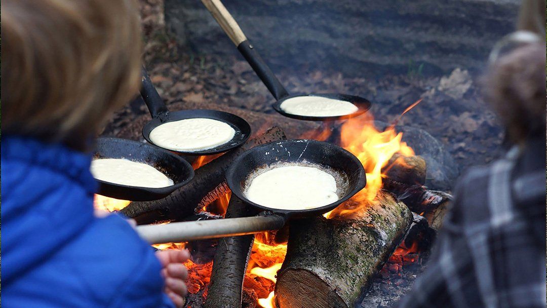 pain sur le feu