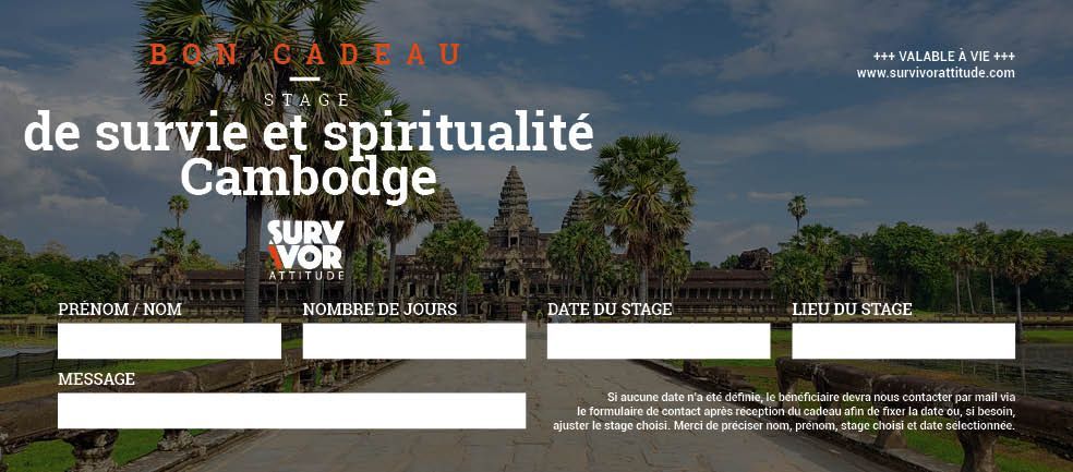 stage de survie et spiritualité cambodge