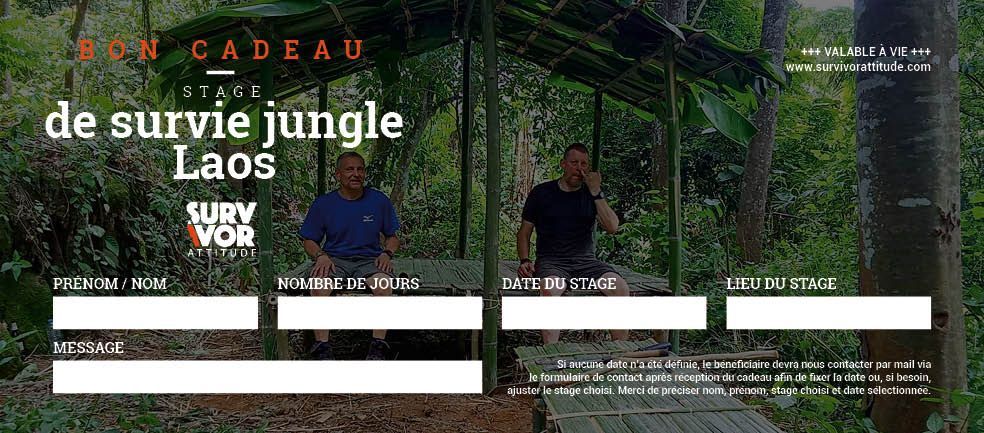 stage de survie jungle laos