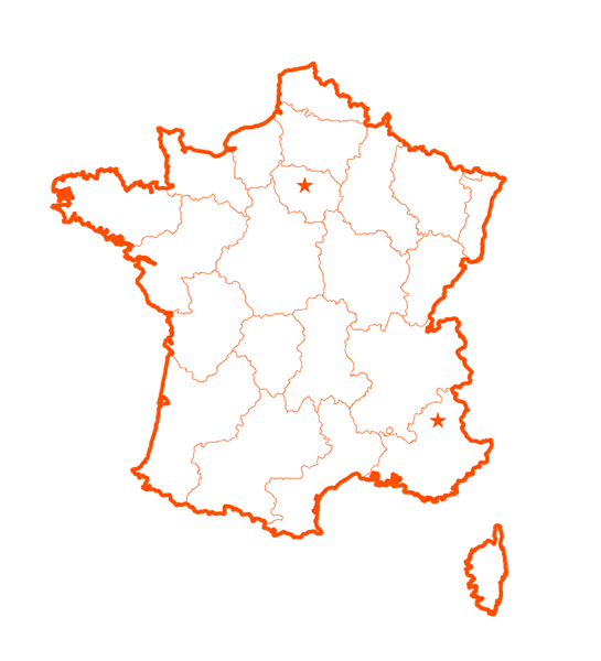 carte de France des stages de survie vie nature bushcraft commando aguerrissement developpement personnel