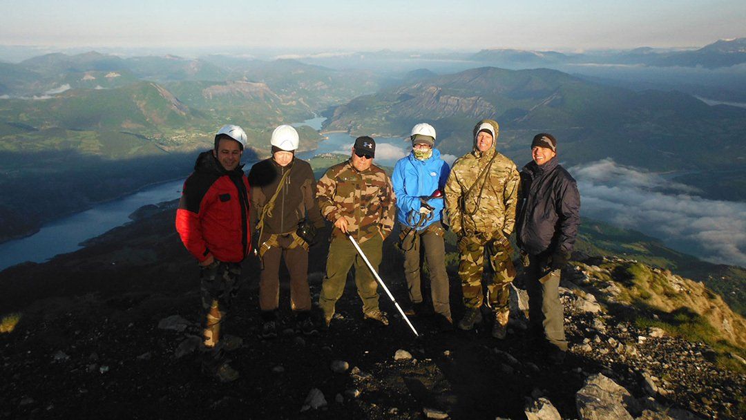 photo groupe montagne