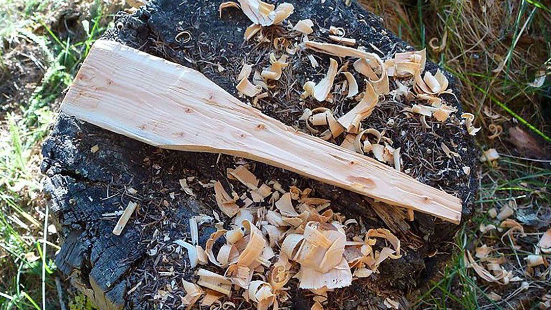 cuillère en bushcraft