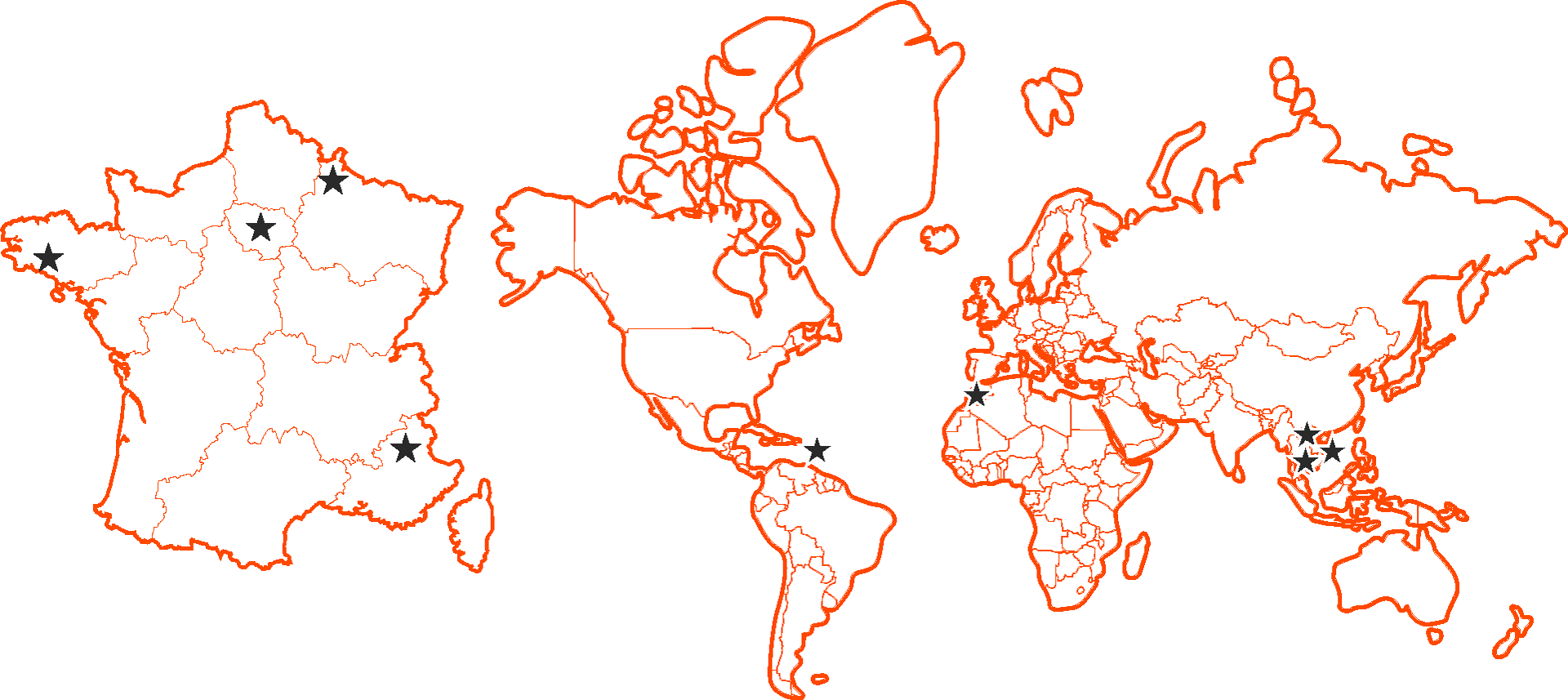 carte de France des stages de survie vie nature bushcraft commando aguerrissement developpement personnel