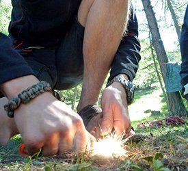 utilisation d'une pierre à feu