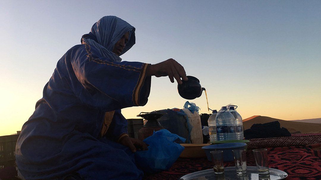 thé marocain désert