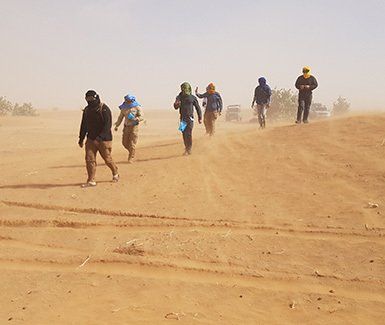 Trek survie en désert marocain