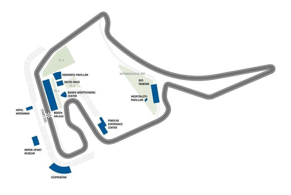 Hockenheimring Streckenplan