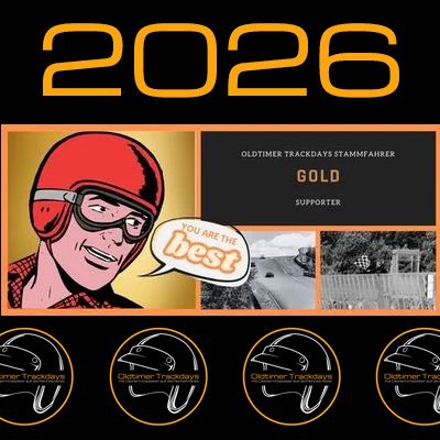 Oldtimer Trackdays Stammfahrer 2026 Gold