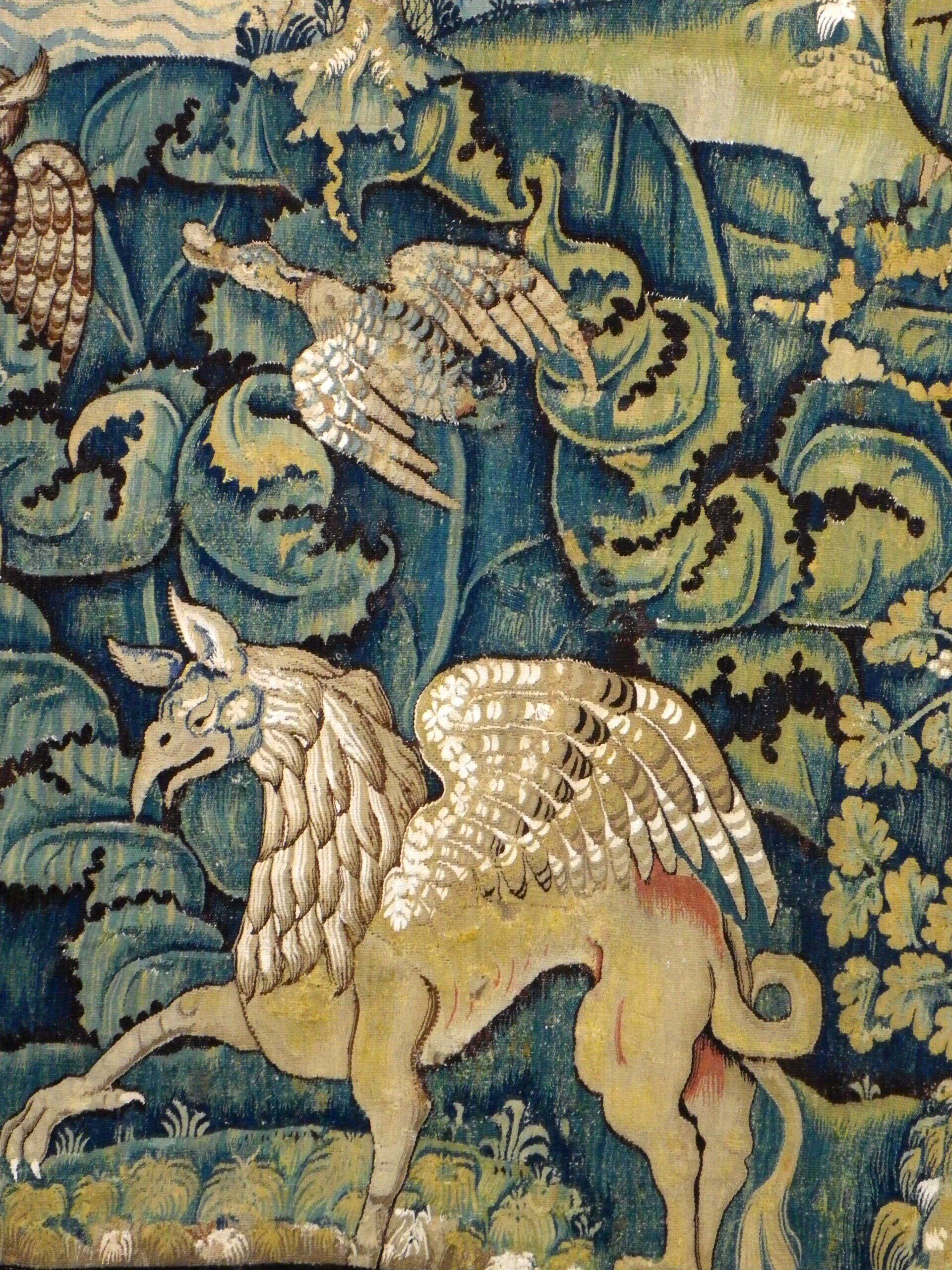 Tapisserie Feuilles de Choux Ancienne Tapisserie Feuilles de Choux Ancienne