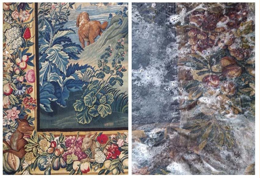 Cleaning and Restoration of Ancient and Contemporary Aubusson Tapestry