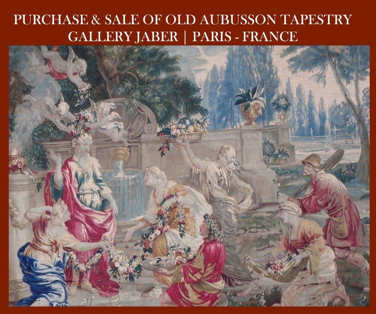 PURCHASE OLD AUBUSSON TAPESTRY IN PARIS