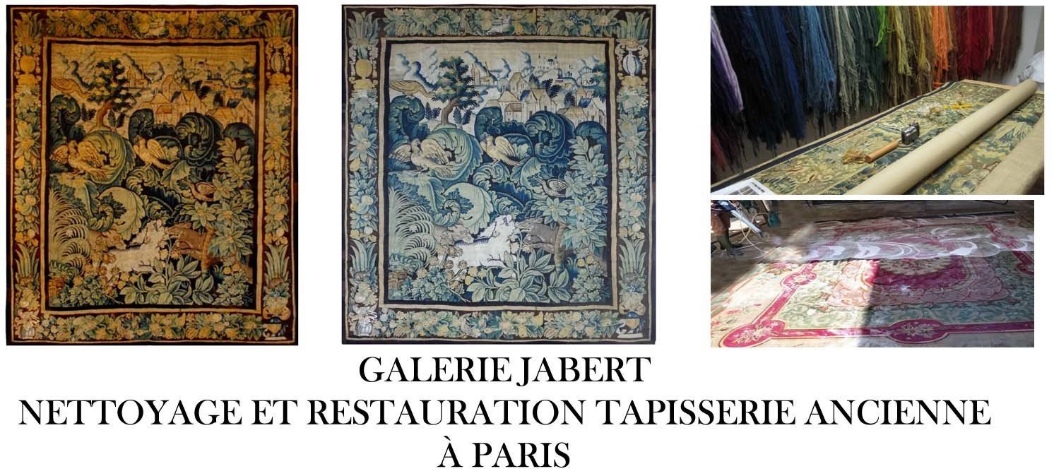 NETTOYAGE - RESTAURATION TAPISSERIE VERDURE AUBUSSON ANCIENNE 0.03 NETTOYAGE - RESTAURATION TAPISSERIE VERDURE AUBUSSON ANCIENNE 0.03