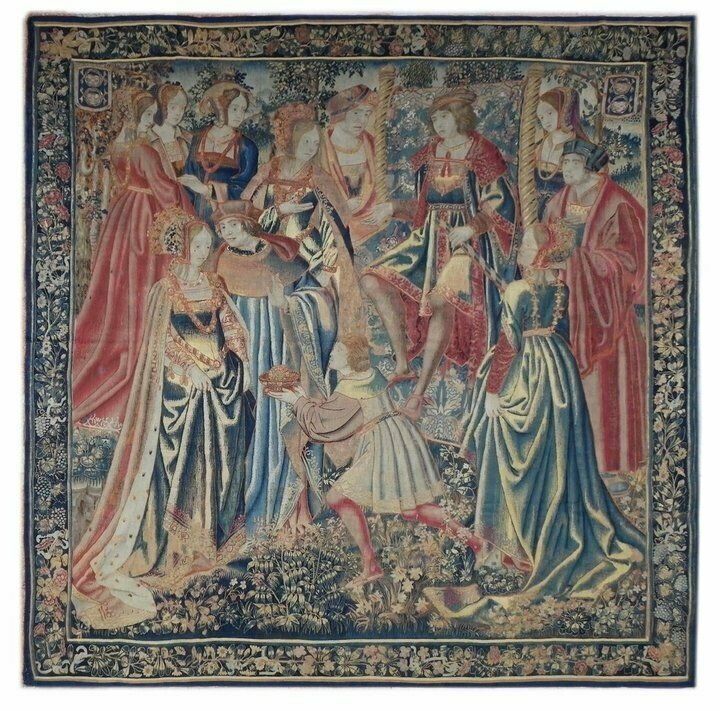 Photo of the tapestry of Brussels in the early 16th century