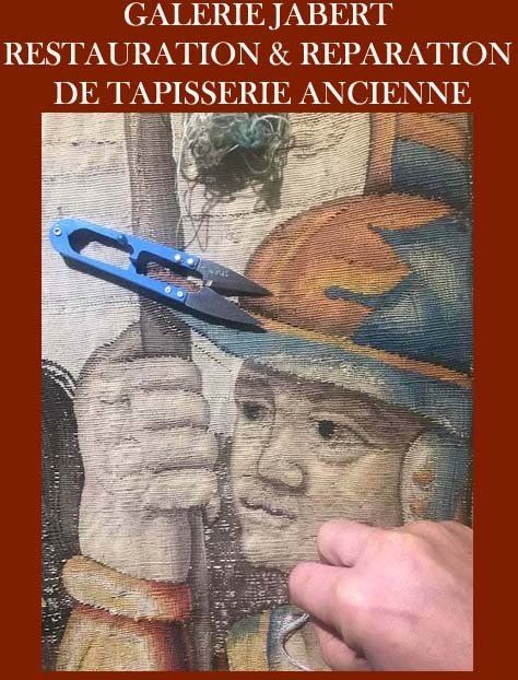 RESTORATION REPAIR OLD TAPESTRY IN PARIS RESTORATION REPAIR OLD TAPESTRY IN PARIS