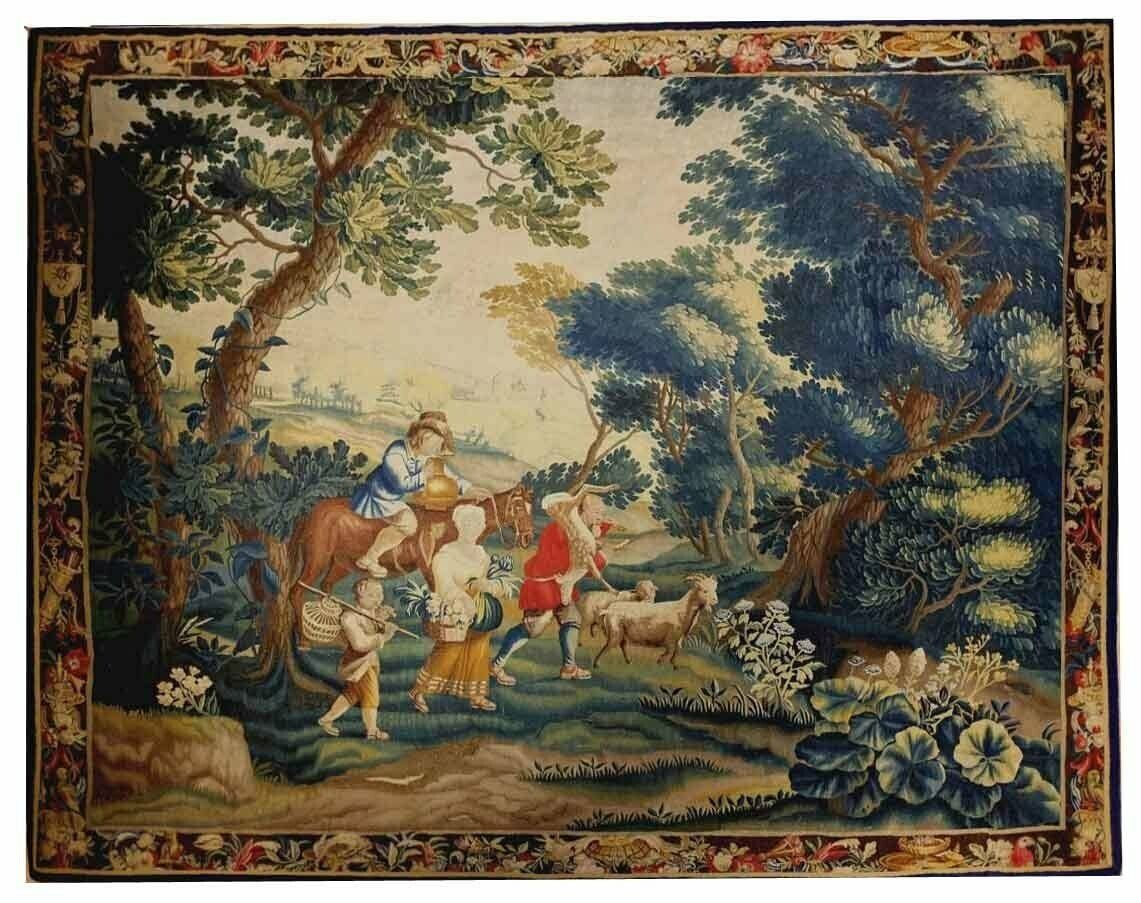 Retour de chasse, XVIIIe siècle, Lille, Flandres, 326x300cm, Collection Galerie Jabert (source : Galerie Jabert)